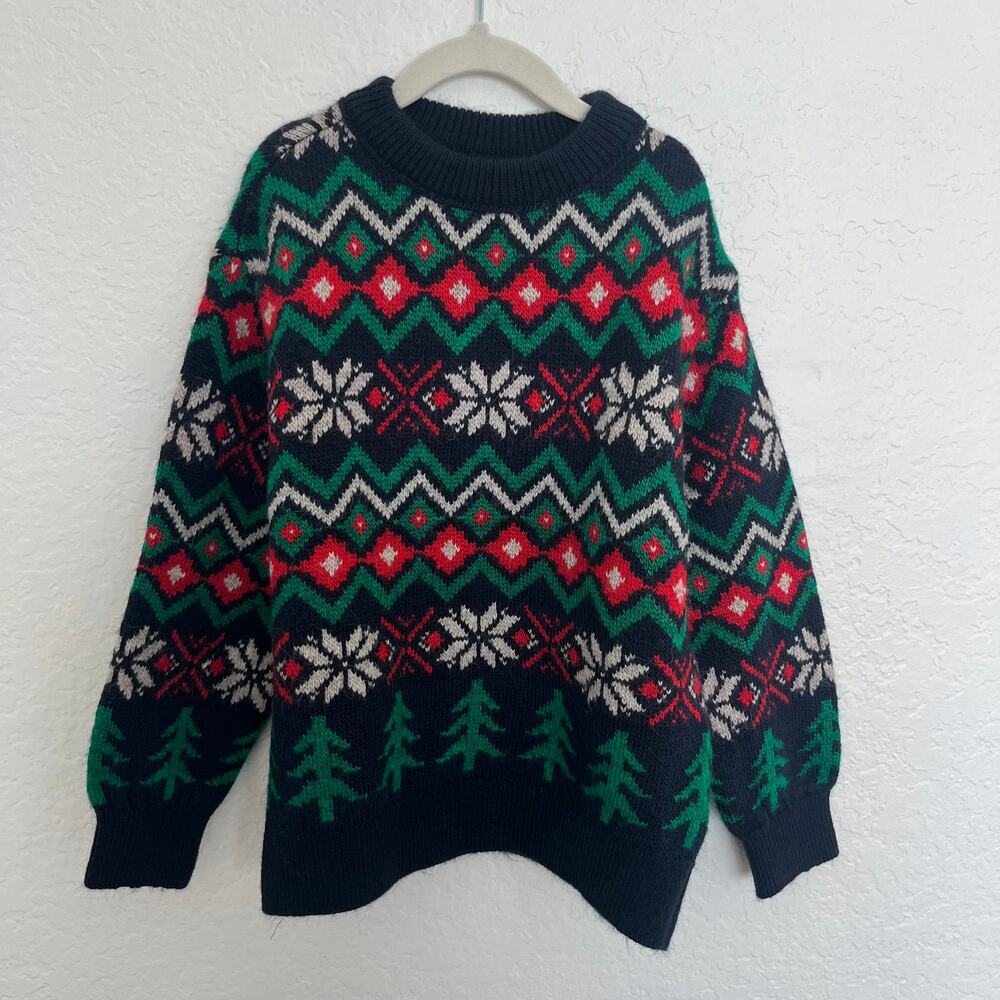 Zara Kids Fair Isle Christmas Sweater Size 7 NWOT